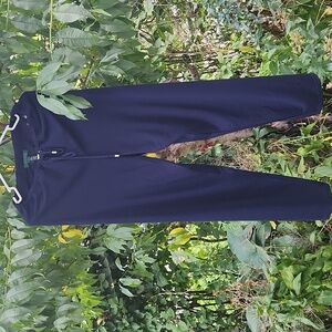 Ralph Lauren, Casual Wideleg, Cover-Up Navy Blue Lightweight Spring Pants Sz L